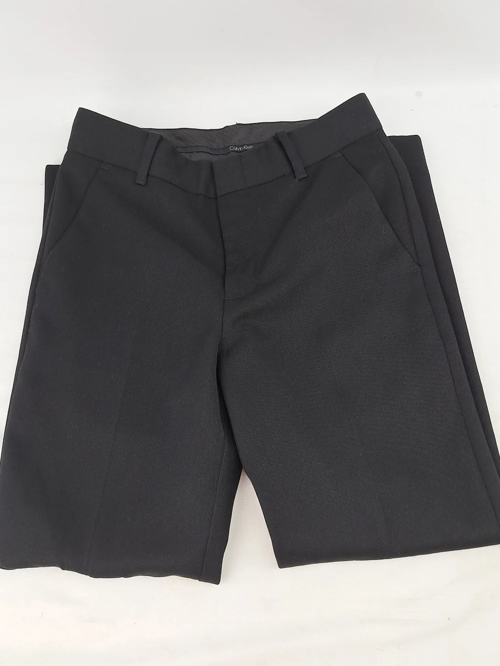 Calvin Klein Boys Size 8R Black Dress Pants  Polyester Rayo